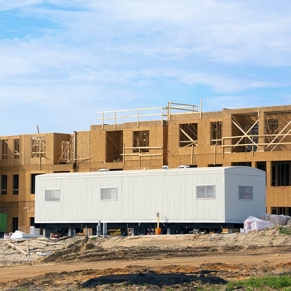 construction site office trailers can be equipped with security features such as locks and alarms to protect valuable equipment and documents